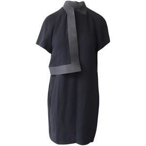 Alexander Wang Shoulder Flap Dress in Black Viscose